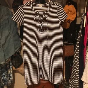 J.Crew Lace Up Knit Dress